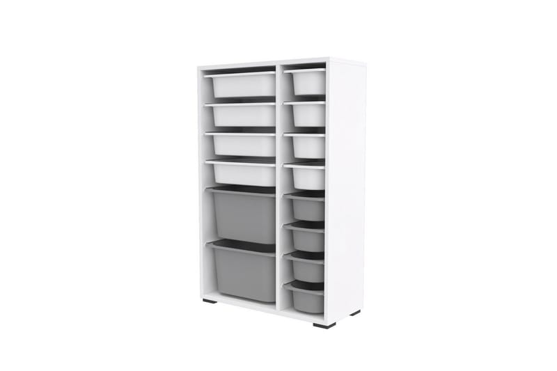 Flerbruks Kapasitetskap Kjerne (69,5 x 109 x 30 cm) HvitGrå 2 - HvitGrå 2 - Oppbevaring - Oppbevaring til småting - Oppbevaringskasse