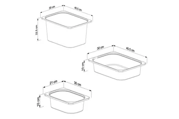 Flerbruks Kapasitetskap Kjerne (69,5 x 109 x 30 cm) Valnøtt / Hvit - Valnøtt / Hvit - Oppbevaring - Oppbevaring til småting - Oppbevaringskasse