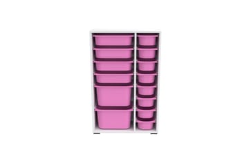 Flerbruks Kapasitetskap Kjerne (69,5 x 109 x 30 cm) Veyaa - Pienk - Oppbevaring - Oppbevaring til småting - Oppbevaringskasse