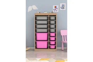 Flerbruks Kapasitetskap Montana (69 x 112,2 x 29,6 cm) Sonomo Grå / Veyaa - Sonomo Grå / Veyaa - Oppbevaring - Oppbevaring til småting - Oppbevaringskasse