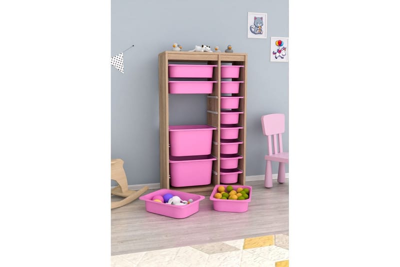 Flerbruks Kapasitetskap Montana (69 x 112,2 x 29,6 cm) Sonomo / Veyaa - Sonomo / Veyaa - Oppbevaring - Oppbevaring til småting - Oppbevaringskasse