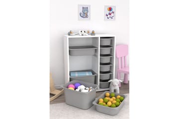 Flerbruks Kapasitetskap Sosan K6U Grå - Grå - Oppbevaring - Oppbevaring til småting - Oppbevaringskasse