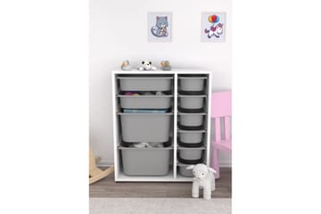 Flerbruks Kapasitetskap Sosan K6U Grå - Grå - Oppbevaring - Oppbevaring til småting - Oppbevaringskasse