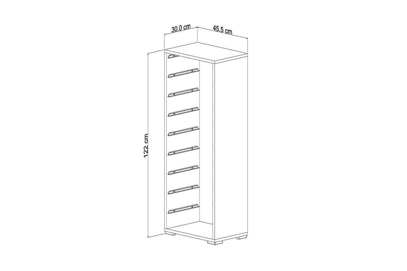 Flerbruks Kapasitetskap Stribor Hvit / Blå - Hvit / Blå - Oppbevaring - Oppbevaring til småting - Oppbevaringskasse
