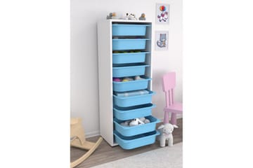 Flerbruks Kapasitetskap Stribor Hvit / Blå - Hvit / Blå - Oppbevaring - Oppbevaring til småting - Oppbevaringskasse