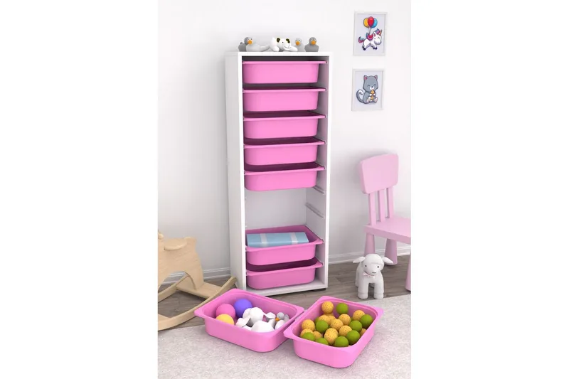 Flerbruks Kapasitetskap Stribor Hvit / Veyaa - Hvit / Veyaa - Oppbevaring - Oppbevaring til småting - Oppbevaringskasse