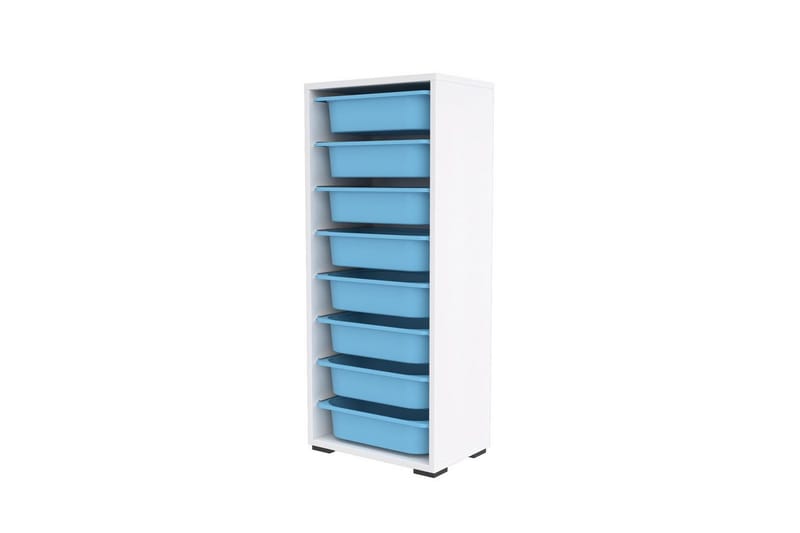 Flerbruks Kapasitetskap Versa Hvit / Blå - Hvit / Blå - Oppbevaring - Oppbevaring til småting - Oppbevaringskasse