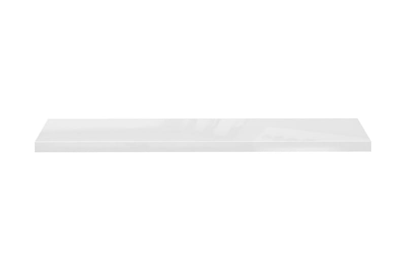 Flytende vegghylle høyglans hvit 120x23,5x3,8 cm MDF - Vegghylle - Vegghengt oppbevaring