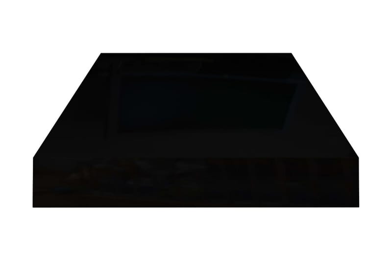 Flytende vegghylle høyglans svart 50x23x3,8 cm MDF - Vegghylle - Vegghengt oppbevaring