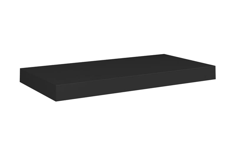 Flytende vegghylle svart 50x23x3,8 cm MDF - Vegghylle - Vegghengt oppbevaring