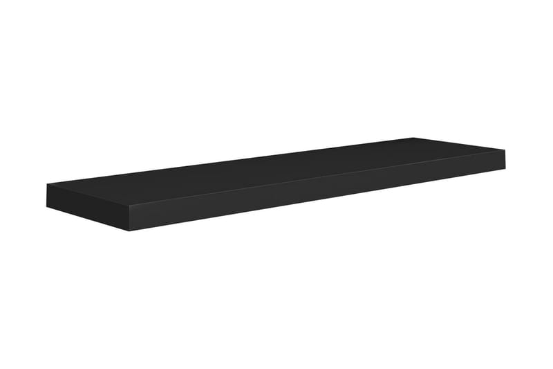 Flytende vegghylle svart 90x23,5x3,8 cm MDF - Vegghylle - Vegghengt oppbevaring
