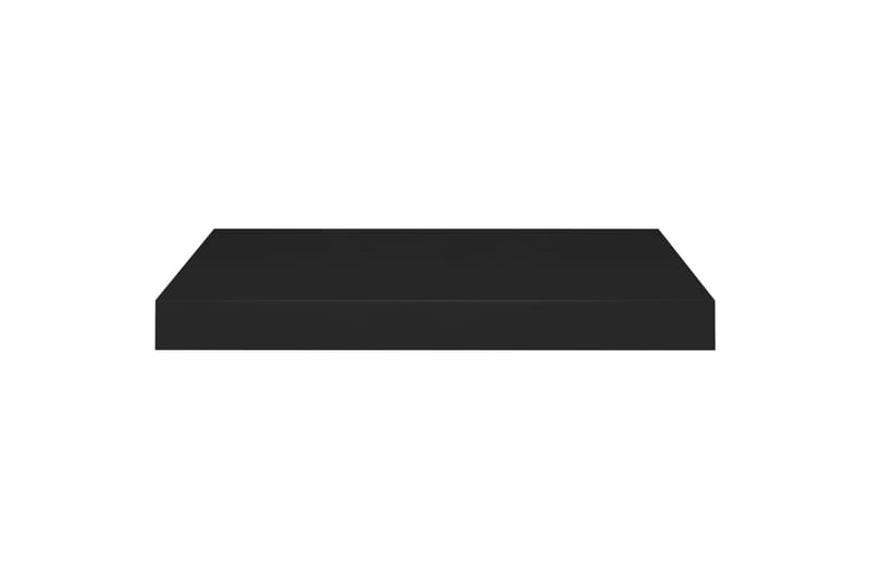 Flytende vegghyller 4 stk svart 50x23x3,8 cm MDF - Vegghylle - Vegghengt oppbevaring