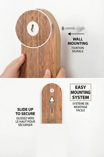 Hasina Vegghylle 26x35x13 cm - Eik - Oppbevaring - Oppbevaring til småting - Vegghengt oppbevaring