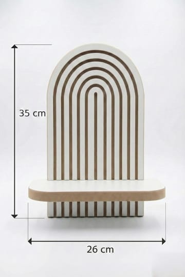 Hasina Vegghylle 26x35x13 cm - Hvit - Oppbevaring - Oppbevaring til småting - Vegghengt oppbevaring