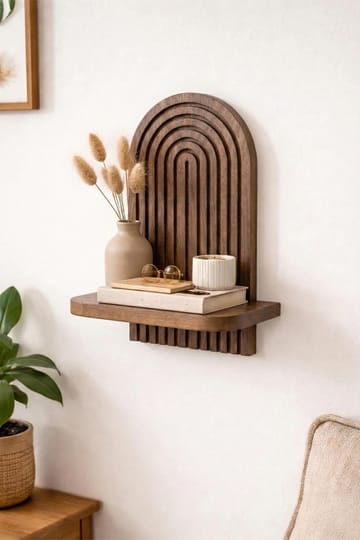 Hasina Vegghylle 26x35x13 cm - Wenge - Oppbevaring - Oppbevaring til småting - Vegghengt oppbevaring