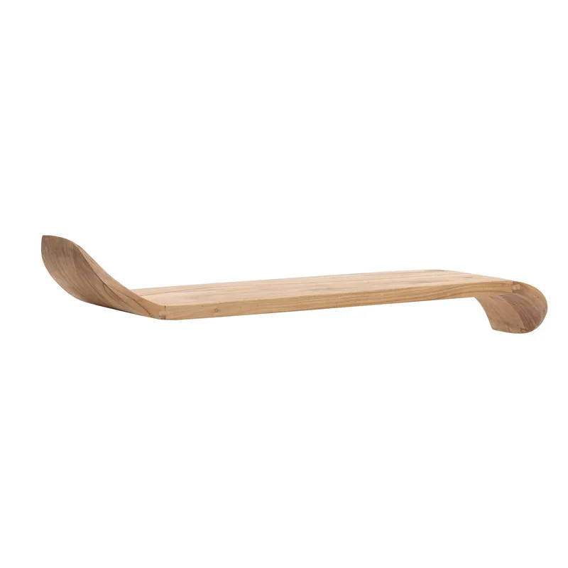 Helano vegghylle 120 cm, varm honningbrun