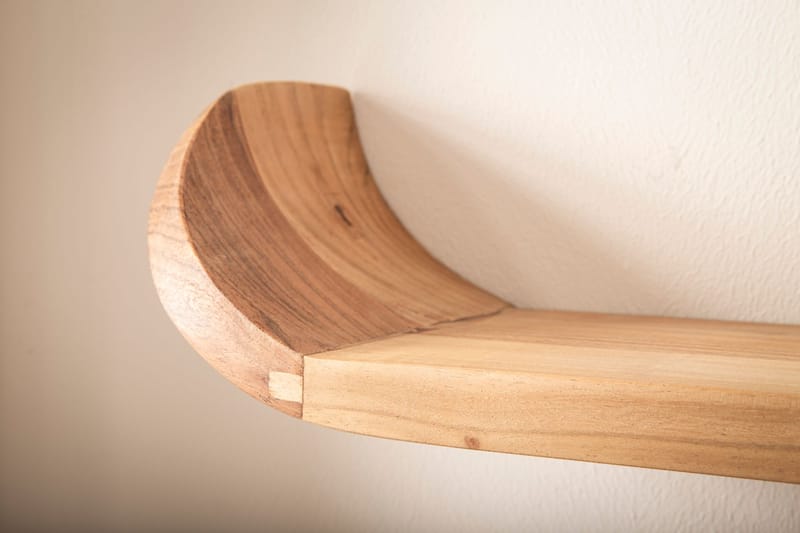Helano vegghylle 60 cm - varm honningbrun - Oppbevaring - Oppbevaring til småting - Vegghengt oppbevaring