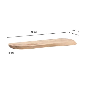 Helela Vegghylle 40 cm Asymmetrisk - varm honningbrun - Oppbevaring - Oppbevaring til småting - Vegghengt oppbevaring