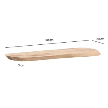 Helela Vegghylle 60 cm Asymmetrisk - varm honningbrun - Oppbevaring - Oppbevaring til småting - Vegghengt oppbevaring