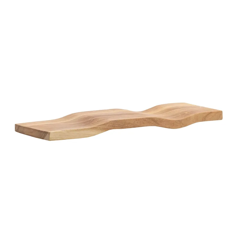 Helova vegghylle 40 cm, varm honningbrun