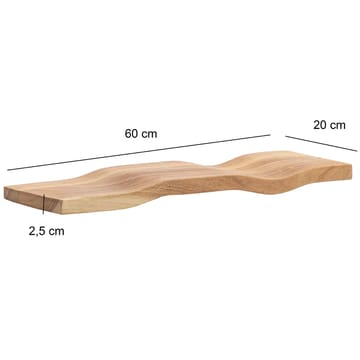 Helova vegghylle 60 cm - varm honningbrun - Oppbevaring - Oppbevaring til småting - Vegghengt oppbevaring