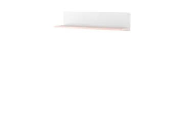 Hilts Vegghylle 110x22 cm - Hvit/Rosa - Oppbevaring - Oppbevaring til småting - Vegghengt oppbevaring
