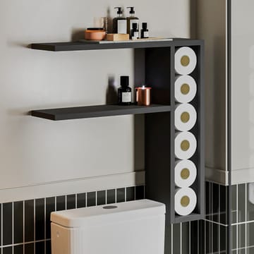 Hollowmere Vegghylle 60x61,8x15 cm - Antrasitt - Oppbevaring - Oppbevaring til småting - Vegghengt oppbevaring