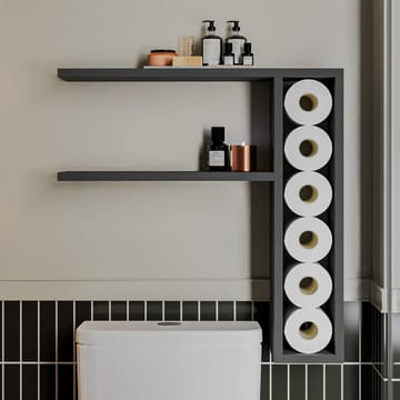 Hollowmere Vegghylle 60x61,8x15 cm - Antrasitt - Oppbevaring - Oppbevaring til småting - Vegghengt oppbevaring