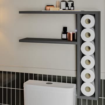 Hollowmere Vegghylle 60x61,8x15 cm - Antrasitt - Oppbevaring - Oppbevaring til småting - Vegghengt oppbevaring