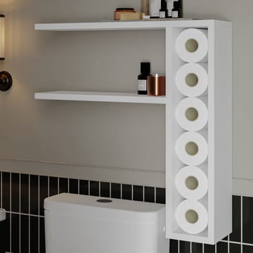 Hollowmere Vegghylle 60x61,8x15 cm - Hvit - Oppbevaring - Oppbevaring til småting - Vegghengt oppbevaring