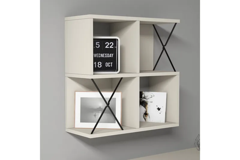 Hovdane Vegghylle 60 cm - Brun/Svart - Oppbevaring - Hylle - Vegghylle
