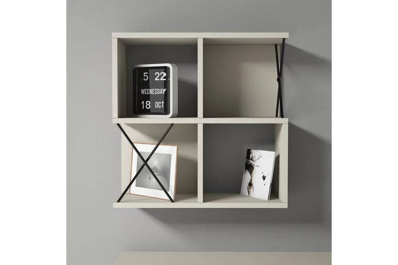 Hovdane Vegghylle 60 cm - Brun/Svart - Oppbevaring - Hylle - Vegghylle