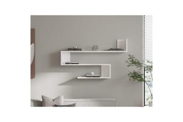 Hyller Rollingford hylle 120x20 cm Hvit - Oppbevaring - Oppbevaring til småting - Vegghengt oppbevaring