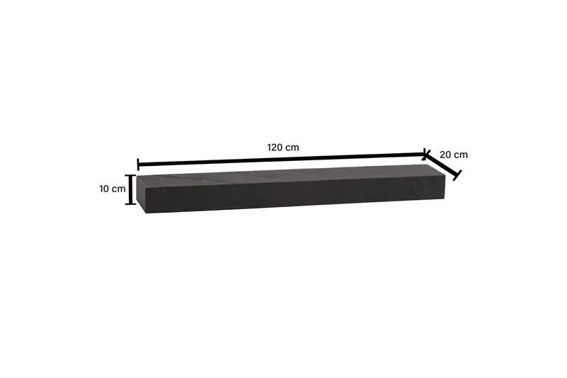 Hyllor Wohnling 120x20 cm - Oppbevaring - Oppbevaring til småting - Vegghengt oppbevaring