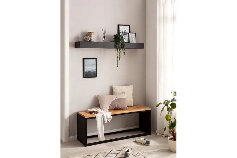 Hyllor Wohnling 120x20 cm - Oppbevaring - Oppbevaring til småting - Vegghengt oppbevaring