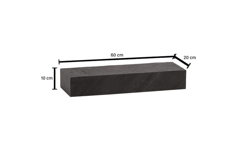 Hyllor Wohnling 60x20 cm - Oppbevaring - Oppbevaring til småting - Vegghengt oppbevaring