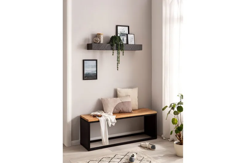 Hyllor Wohnling 90x20 cm - Oppbevaring - Oppbevaring til småting - Vegghengt oppbevaring