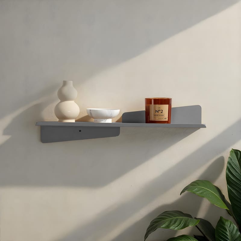 Jorricon vegghylle 60 cm - Grå - Oppbevaring - Oppbevaring til småting - Vegghengt oppbevaring