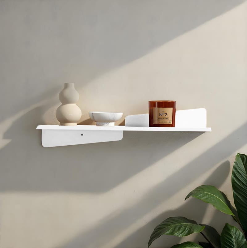 Jorricon vegghylle 60 cm - Hvit - Oppbevaring - Oppbevaring til småting - Vegghengt oppbevaring