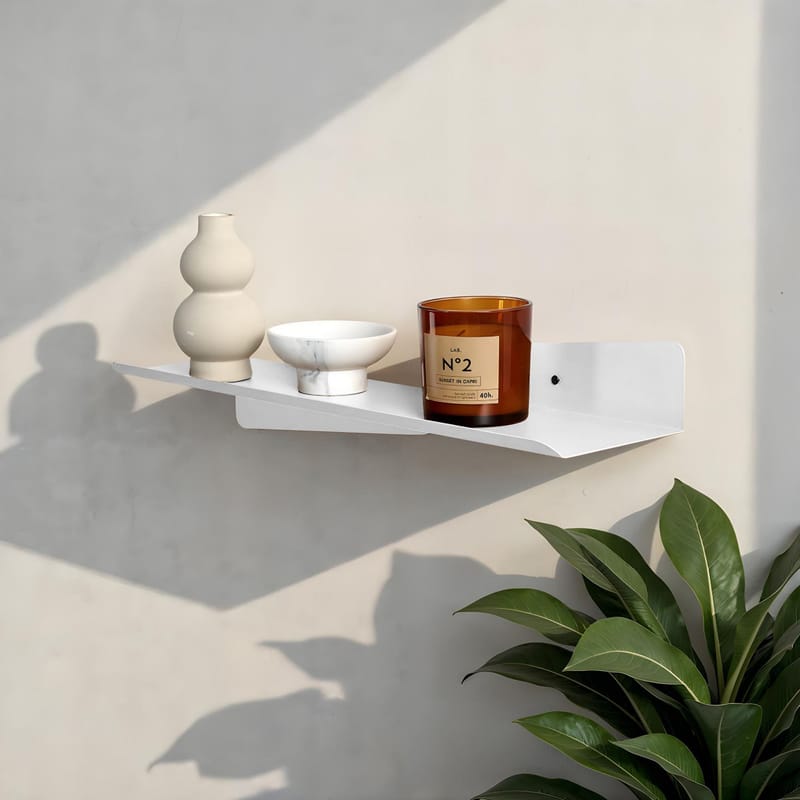 Jorricon vegghylle 60 cm - Hvit - Oppbevaring - Oppbevaring til småting - Vegghengt oppbevaring