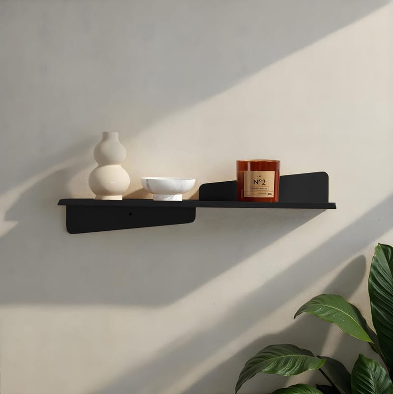 Jorricon vegghylle 60 cm - Svart - Oppbevaring - Oppbevaring til småting - Vegghengt oppbevaring