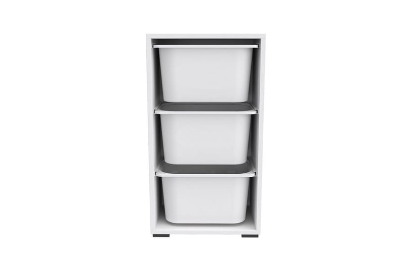 Kelix Oppbevaringsbokser 45 cm - Hvit - Oppbevaring - Oppbevaring til småting - Oppbevaringskasse