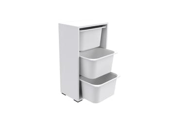 Kelix Oppbevaringsbokser 45 cm - Hvit - Oppbevaring - Oppbevaring til småting - Oppbevaringskasse