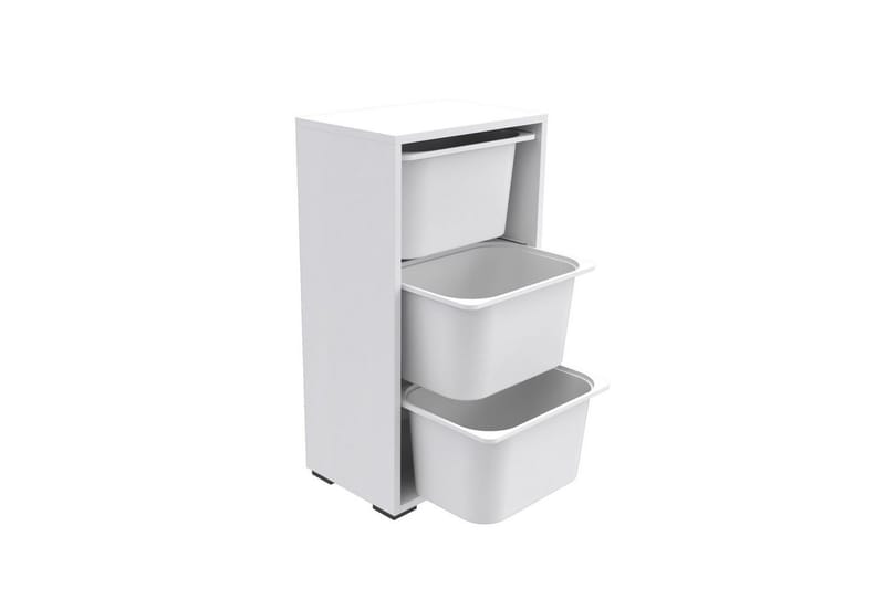 Kelix Oppbevaringsbokser 45 cm - Hvit - Oppbevaring - Oppbevaring til småting - Oppbevaringskasse