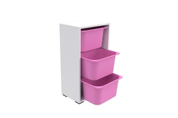 Kelix Oppbevaringsbokser 45 cm - Hvit - Oppbevaring - Oppbevaring til småting - Oppbevaringskasse