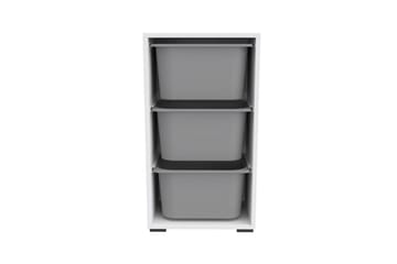 Kelix Oppbevaringsbokser 45 cm - Hvit/Grå - Oppbevaring - Oppbevaring til småting - Oppbevaringskasse