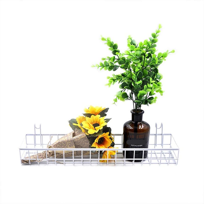 Decorative Metal Wall Accessory 11x40 - Oppbevaring - Oppbevaring til småting - Kurv - Trådkurv