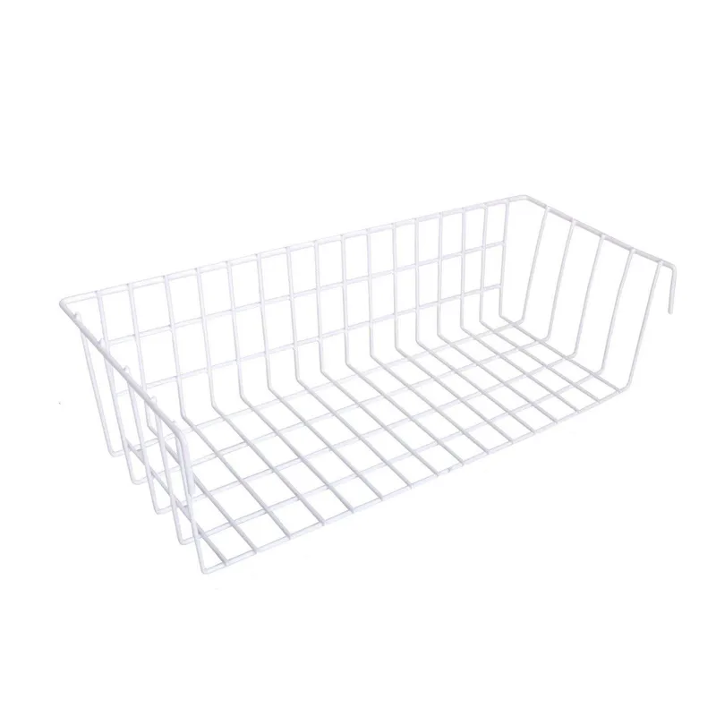 Dekorativ Veggdekor 16x38 cm - Hvit - Oppbevaring - Oppbevaring til småting - Kurv - Trådkurv