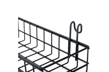 Dekorativ Veggpynt - Svart - Oppbevaring - Oppbevaring til småting - Kurv - Trådkurv