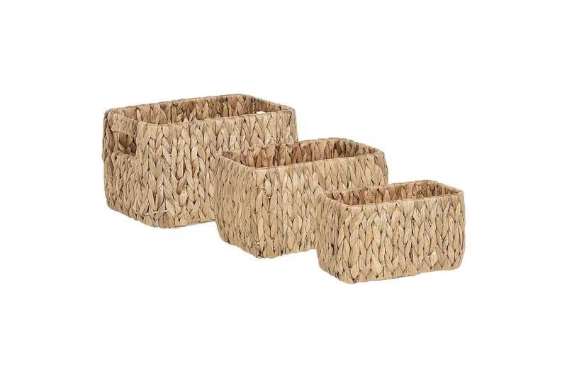 Flätad korg Brun